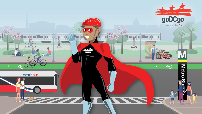 Captain Commute, Superhero from goDCgo
